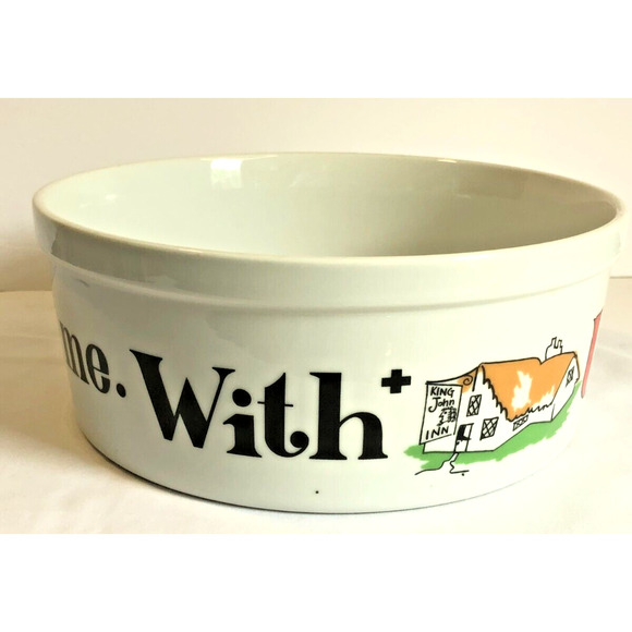 Vintage Rebus Picture Word Puzzle Taste Setter Casserole Bowl Within You Will... - Picture 1 of 7